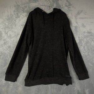 Civil Society Mens Hoodie Sweatshirt Black Pullover Heathered Long Sleeve XL New